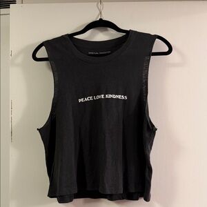 Spiritual Gangster Charcoal Muscle Tee